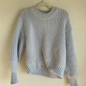 HM knit baby blue sweater